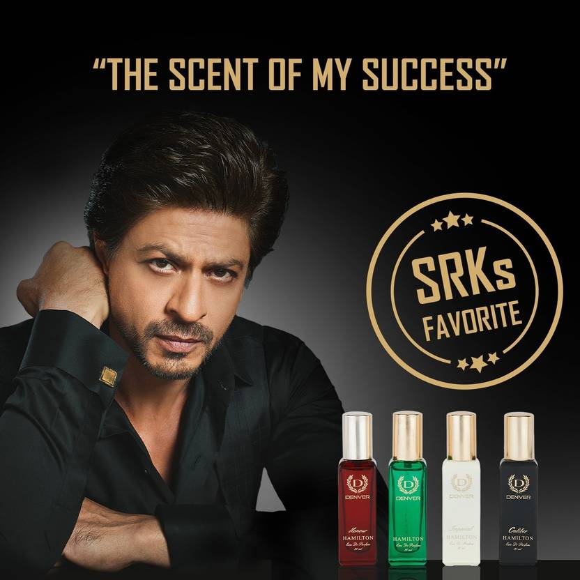 DENVER Hamilton EDP- SRK's Favorite Luxury Gift Pack (20ml x 4) Perfume Eau de Parfum - 80 ml  (For Men)
