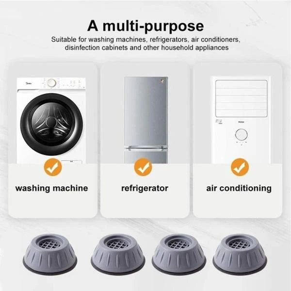 Washer Dryer Anti-Vibration Pads With Suction Cup Feet