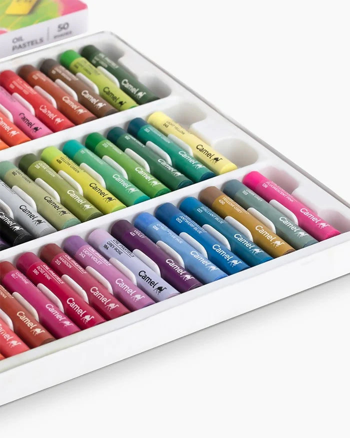 Camel Crayons With Extra Smooth Color Box - 50 Shades