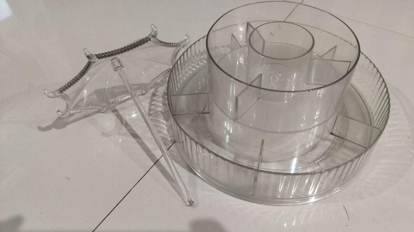 Umbrella-Shaped Makeup & Skincare Storage Rack