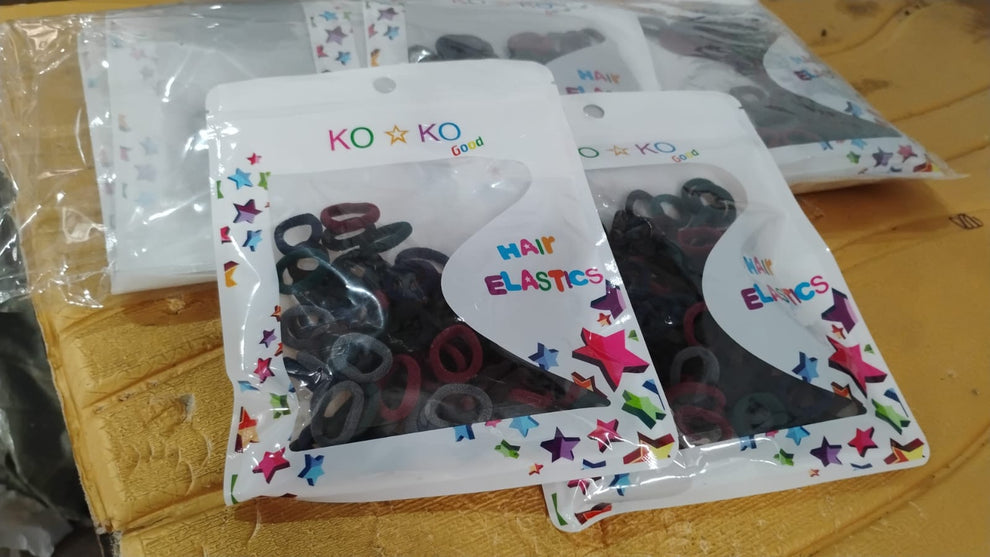 Small Hairbands Bands For Hair Rubber Bands (Pack Of 50 / Multicolour), Hair Accessories