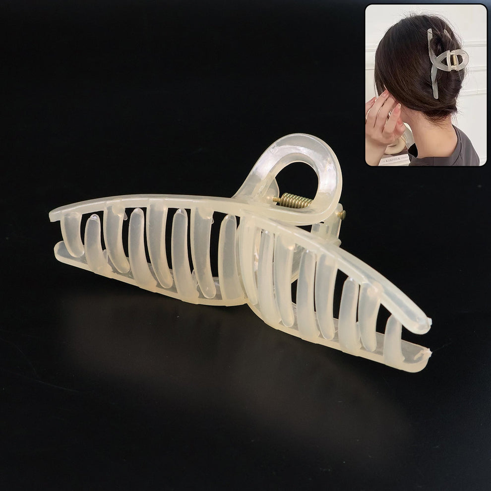 Big Plastic Hair Claw Clips Strong Clips (1 Pc / Mix Color), Hair Accessories