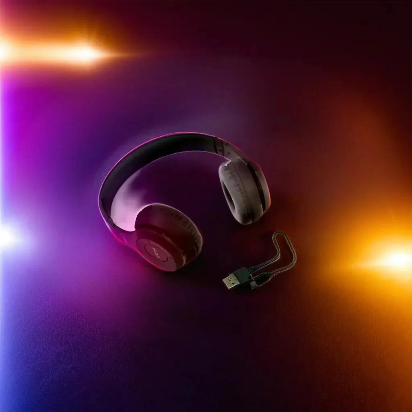 Wireless Headphone Over The Head Bluetooth Headset Foldable Headband Hands-Free With Calling Function (1 Pc)