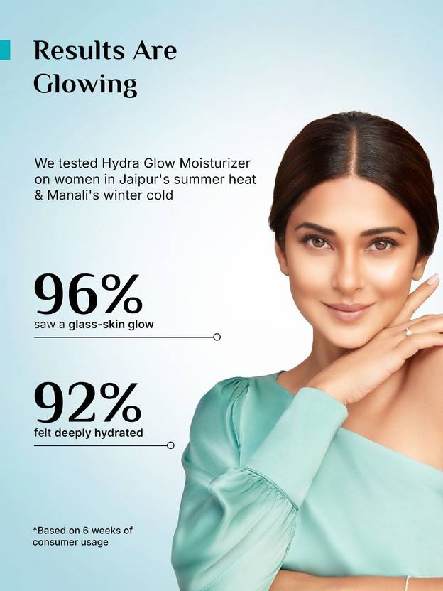 Pilgrim Korean Rice Water Hydra Glow Moisturizer|Light Gel & Instant Glass Skin Glow  (50 g)