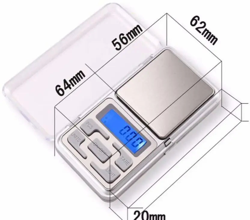 TOPHAVEN Mini Pocket Weight Scale Digital Jewellery/Chem/Kitchen Small Weighing Machine with Auto Calibration, Tare Full Capacity, Operational Temp 10-30 Degree (200/0.01 g) Weighing Scale