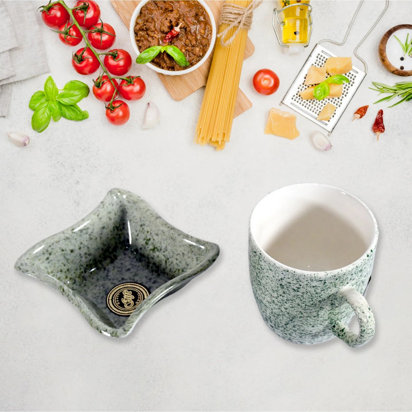Ceramic Tea / Cups / Mug Set Including Snacks / Serving Bowl Milk Cup, Coffee Cup, Tea Cup, Breakfast Cup, Drinking Mug Or Outdoor For Household (4 Pcs Set)