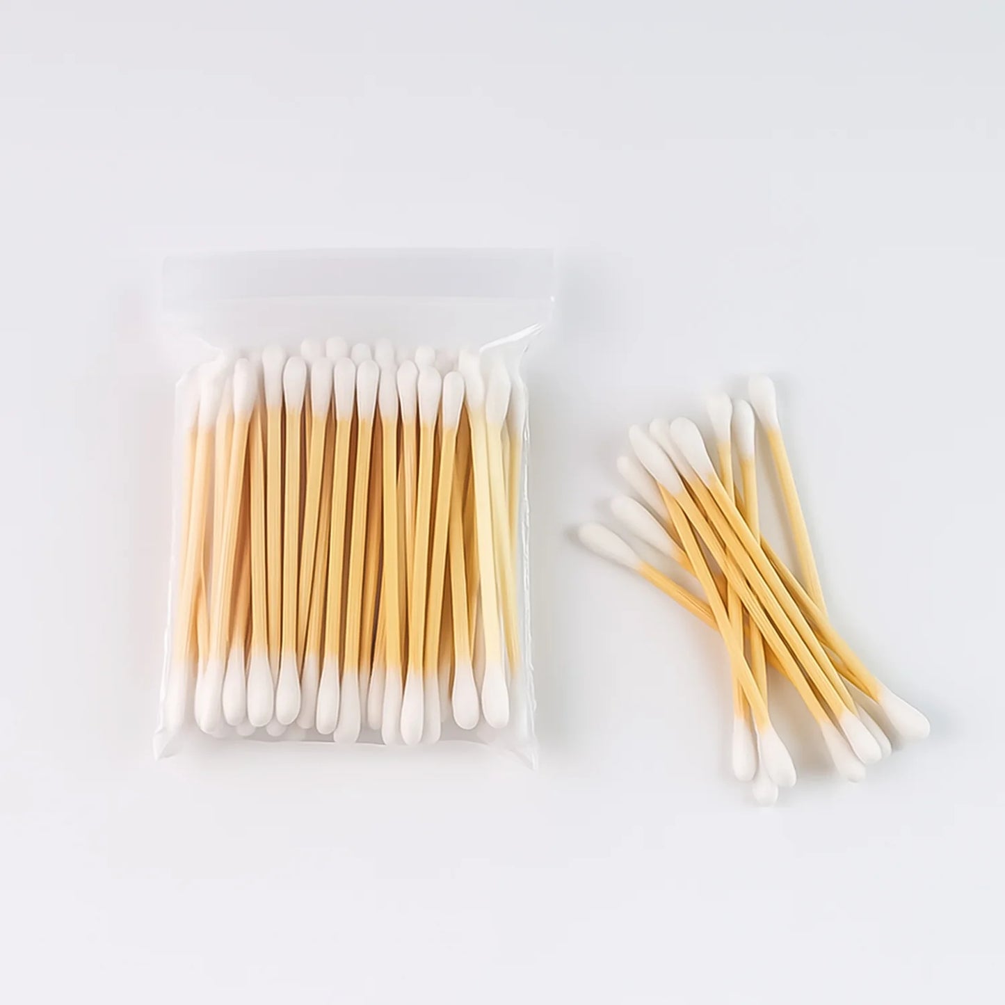 Eco-Friendly Wooden Cotton Ear Buds (1 Pkt / 100 Pcs Approx)
