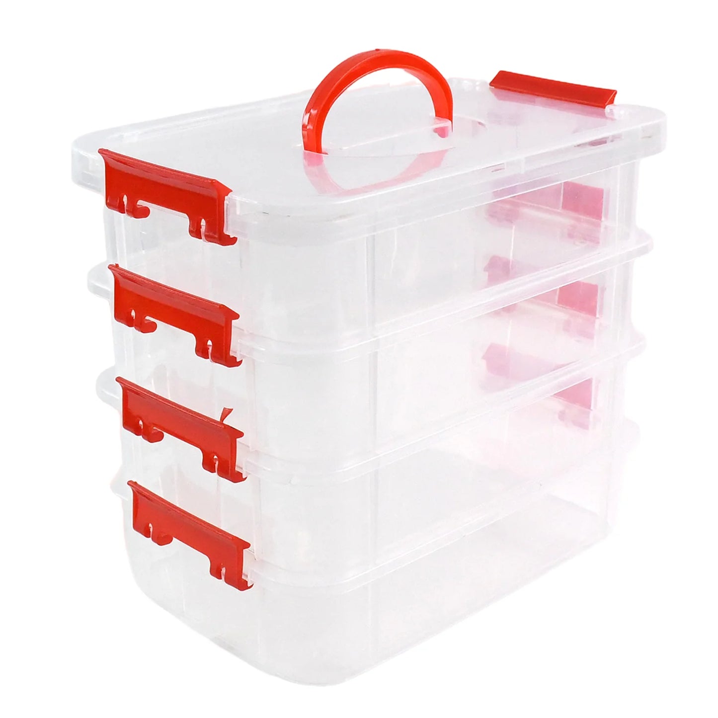 4-Layer Transparent Multipurpose Plastic Storage Box