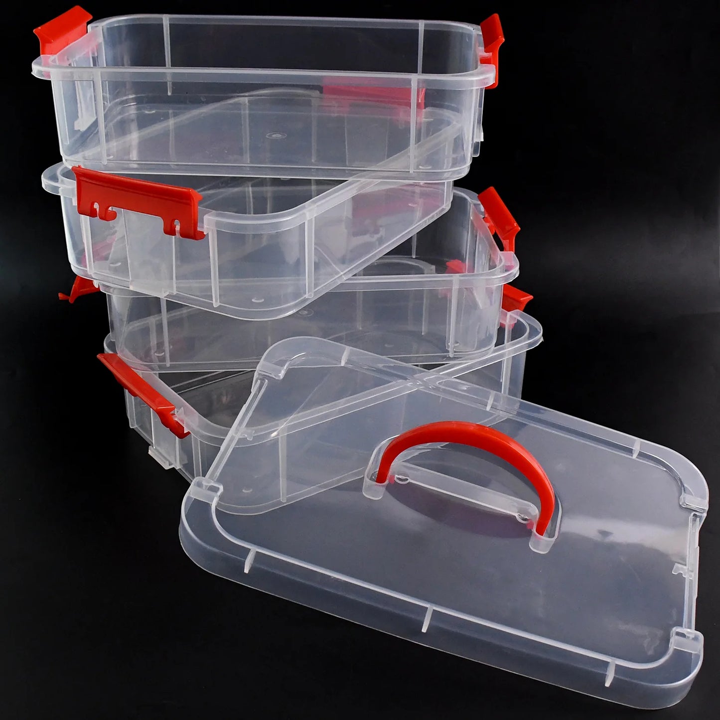 4-Layer Transparent Multipurpose Plastic Storage Box