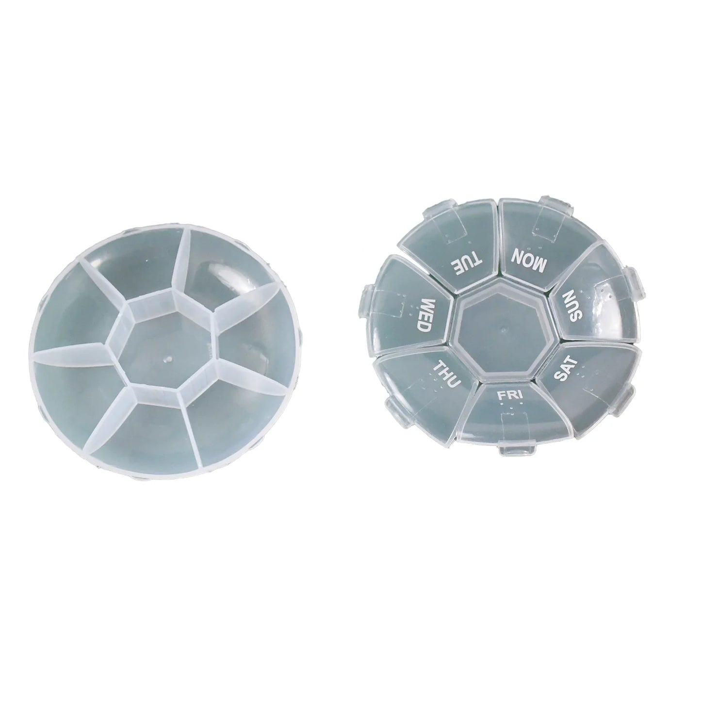 7-Sided Portable Pill Box Medicine Planner Small Case