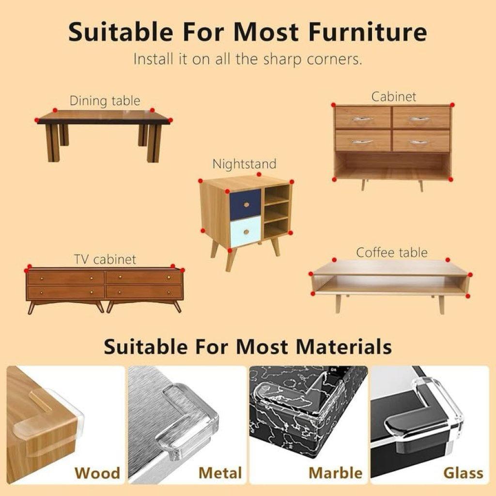 T Shape Baby Safety Protection Table Corner 1 Pcs Baby Products