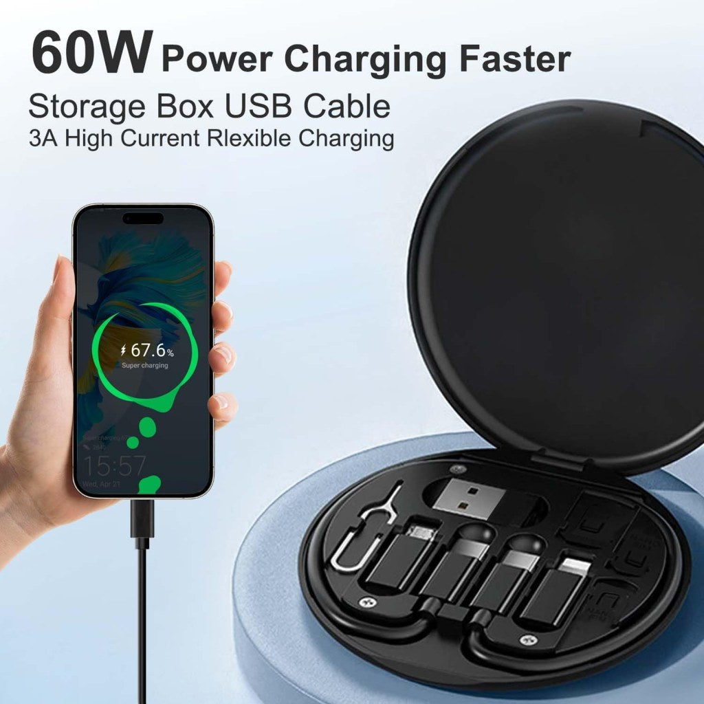 Travel Data Cable Set 60W Mobile Accessories