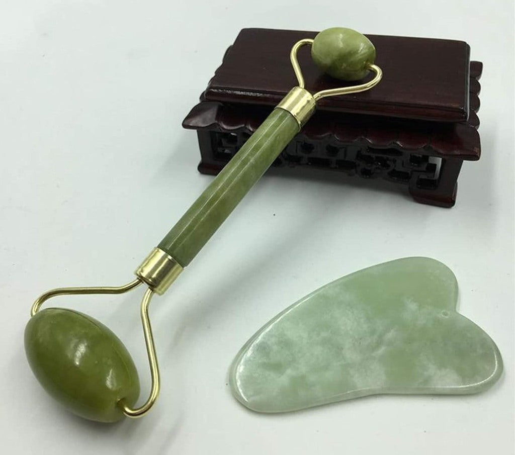 Jade Roller 2 Marble Face Massager Beauty Products