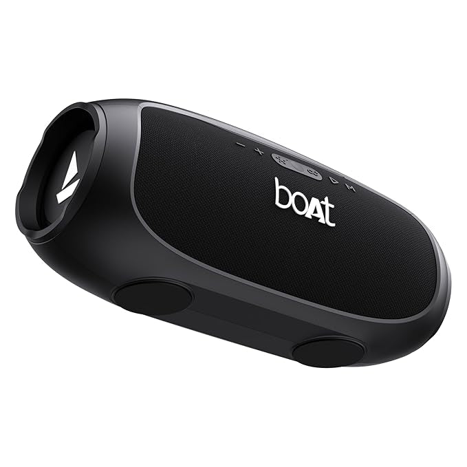 boAt Stone Ignite w/ 90 W RMS Sound, RGB LEDs, EQ Modes, IPX6,BT v5.3,Multi- Compatibility– Aux&USB, Playback time Up to 5 Hours & Type C Charging (Jade Black)